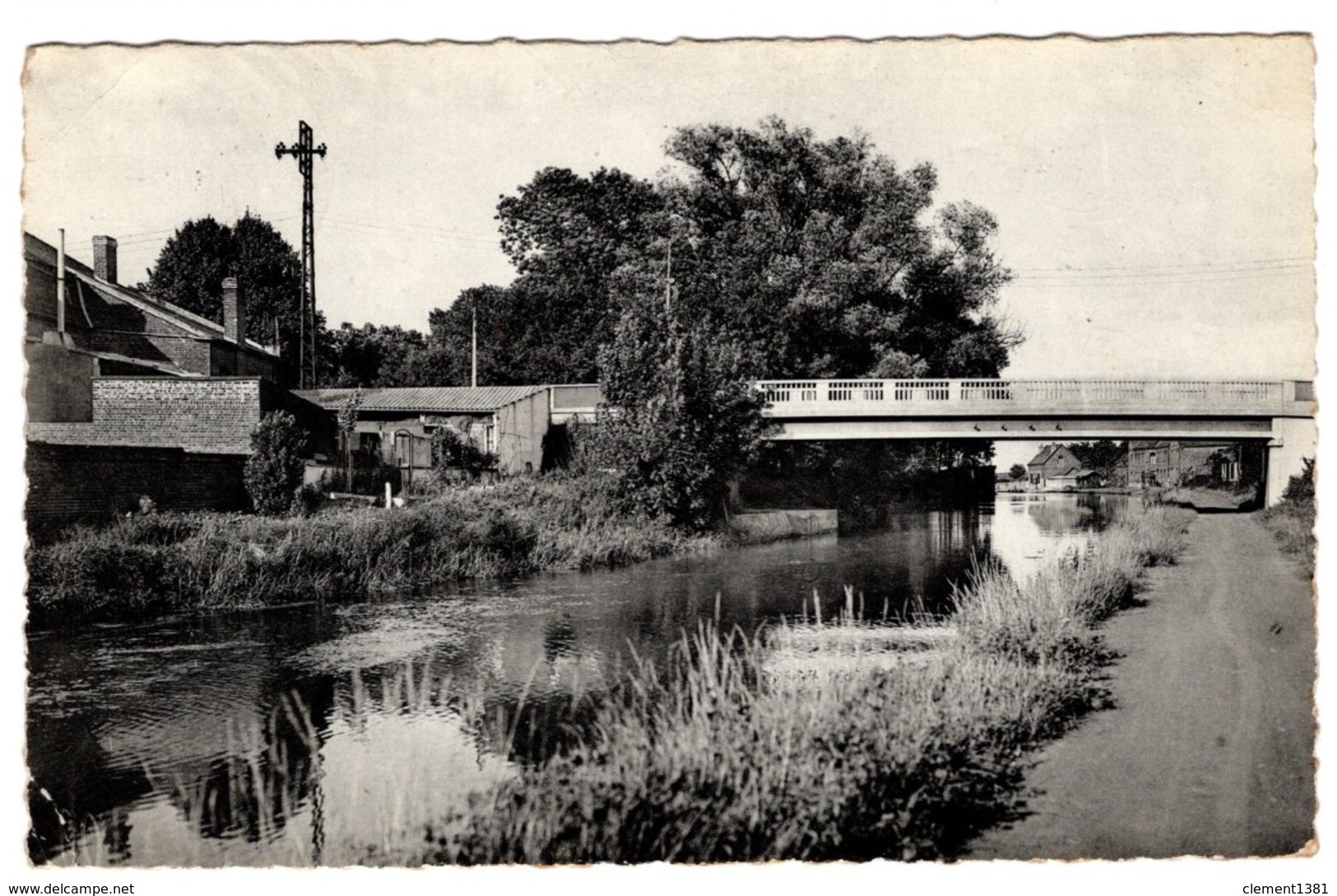 Vitry En Artois Le Pont National Circulee En 1957 - Vitry En Artois