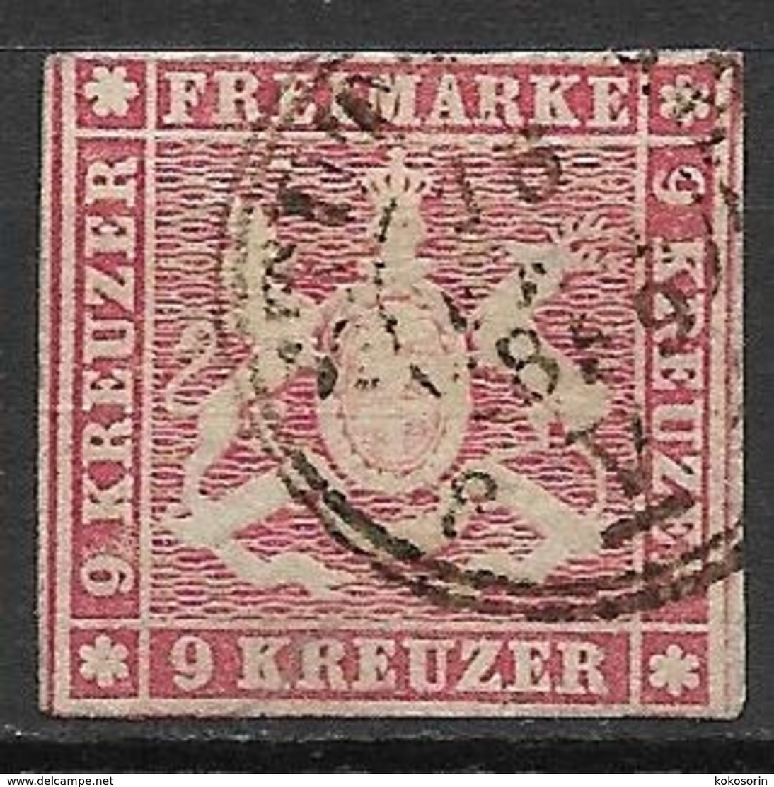 Wurttemberg 1859 With Fault - Altri & Non Classificati