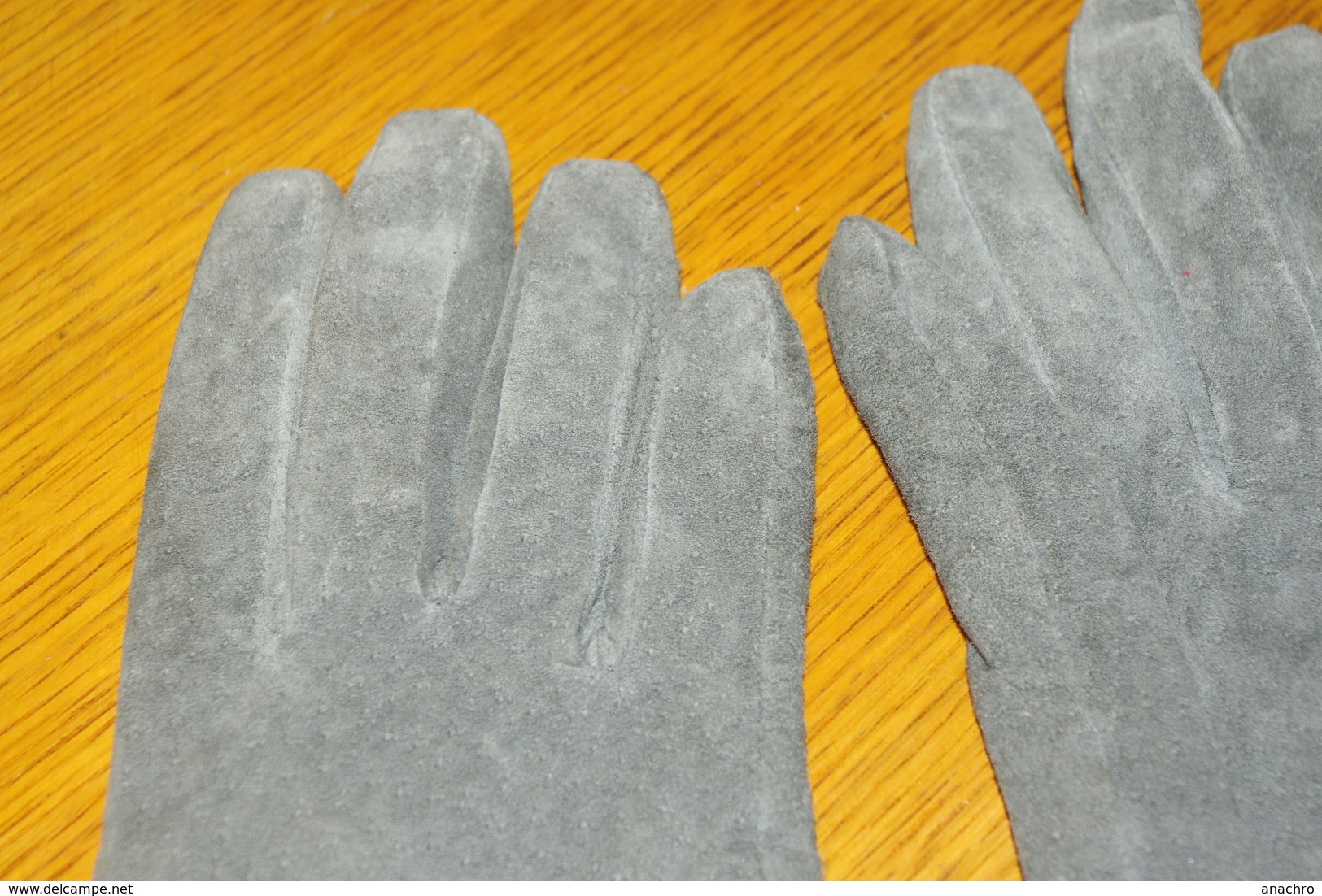 GANTS FEMME GRIS En CUIR - Sonstige & Ohne Zuordnung