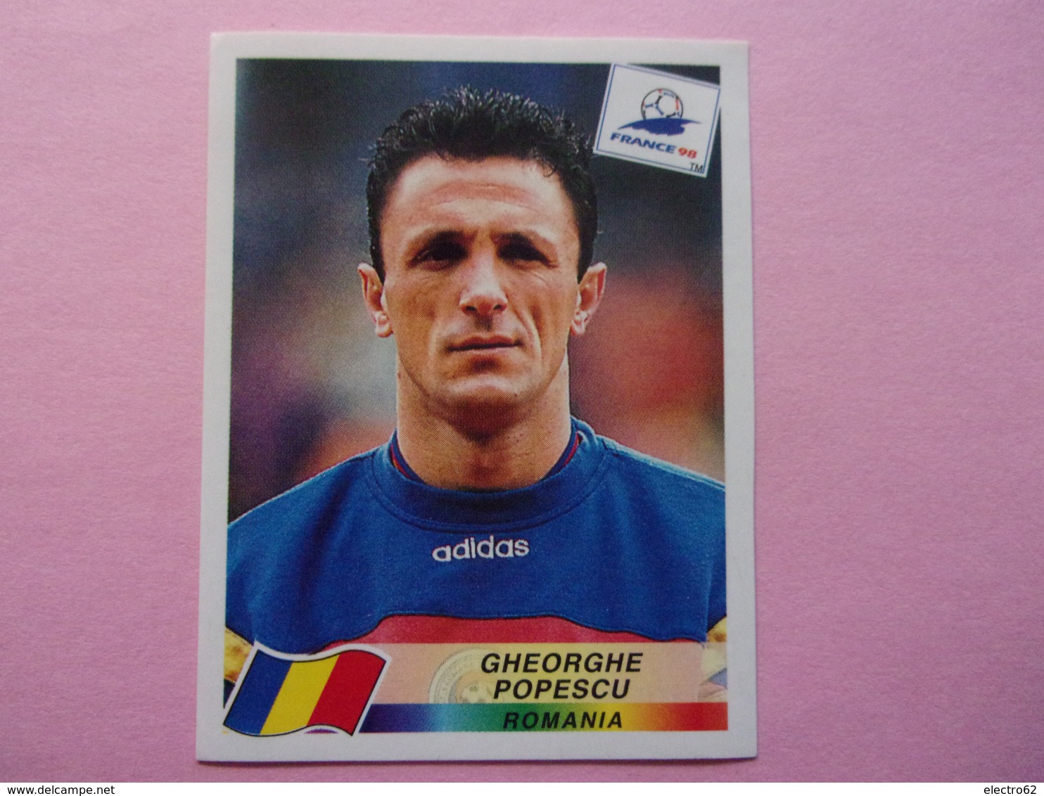 PANINI Football FRANCE 98 N°435 Gheorghe POPESCU Roumanie Roumania - Edizione Francese