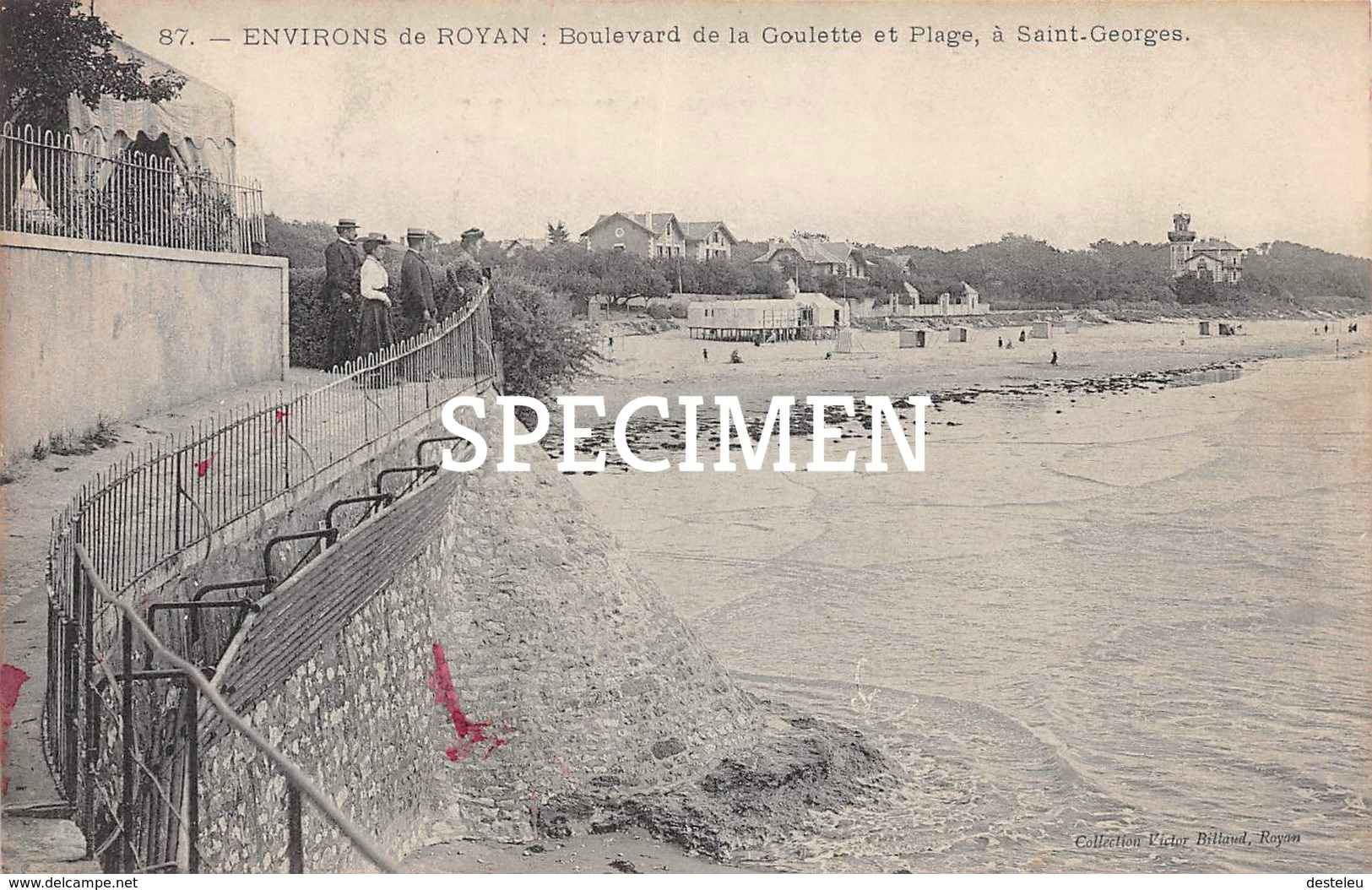 87 Environs De Royan - Boulevard De La Goulette Et Plage à Saint-Georges - Royan