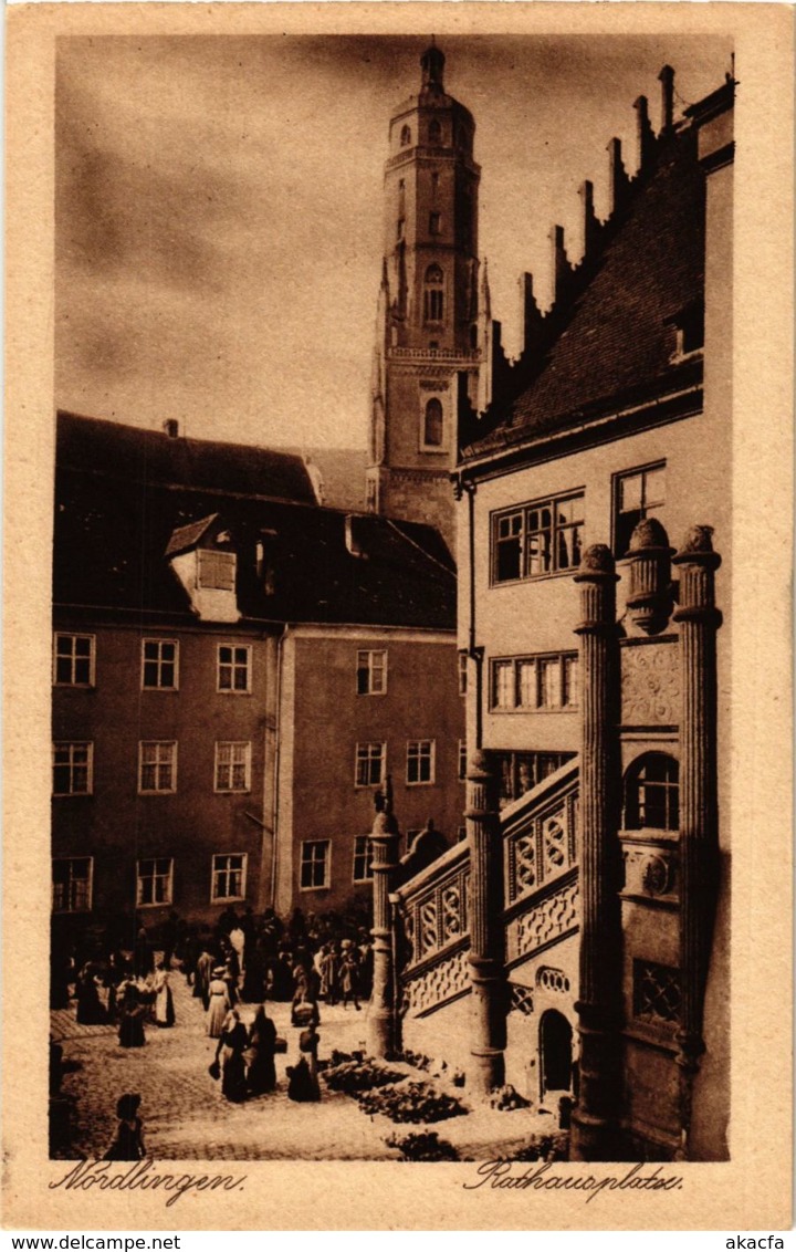 CPA AK Nordlingen- Rathausplatz GERMANY (943231) - Noerdlingen