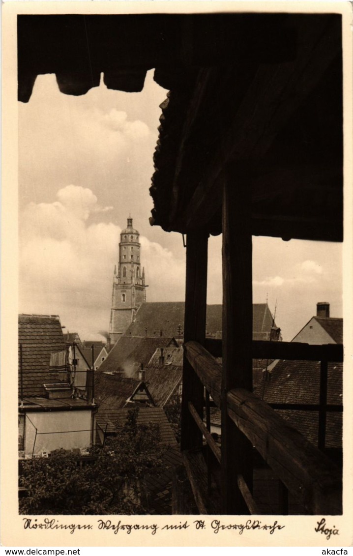 CPA AK Nordlingen- Wehrgang Mit St. Georgskirche GERMANY (943264) - Noerdlingen