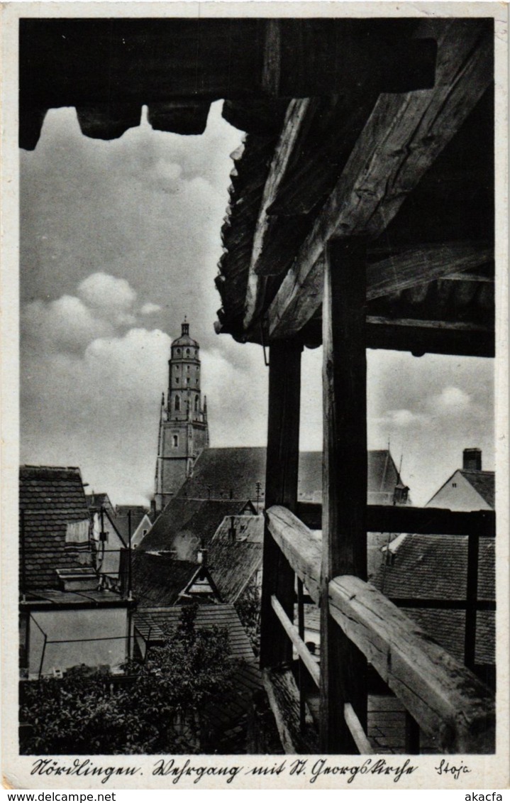 CPA AK Nordlingen- Wehrgang Mit St. Georgskirche GERMANY (943290) - Noerdlingen