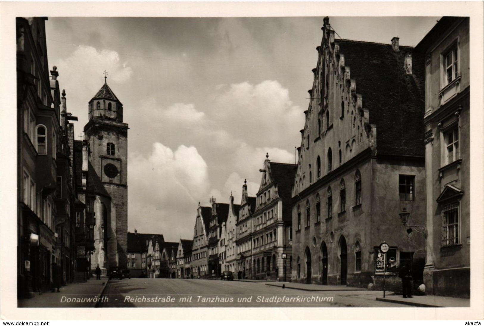 CPA AK Donauworth- Reichstrasse M. Tanzhaus GERMANY (943683) - Donauwoerth