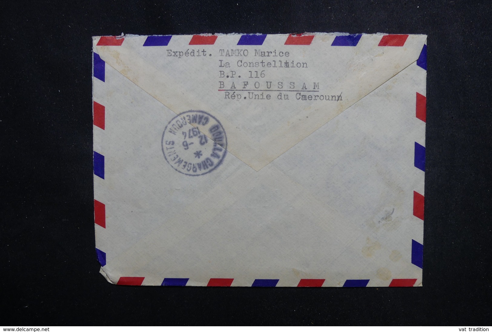 CAMEROUN - Enveloppe En Recommandé De Bafoussam Pour Marseille En 1974, Affranchissement Plaisant - L 50147 - Camerún (1960-...)