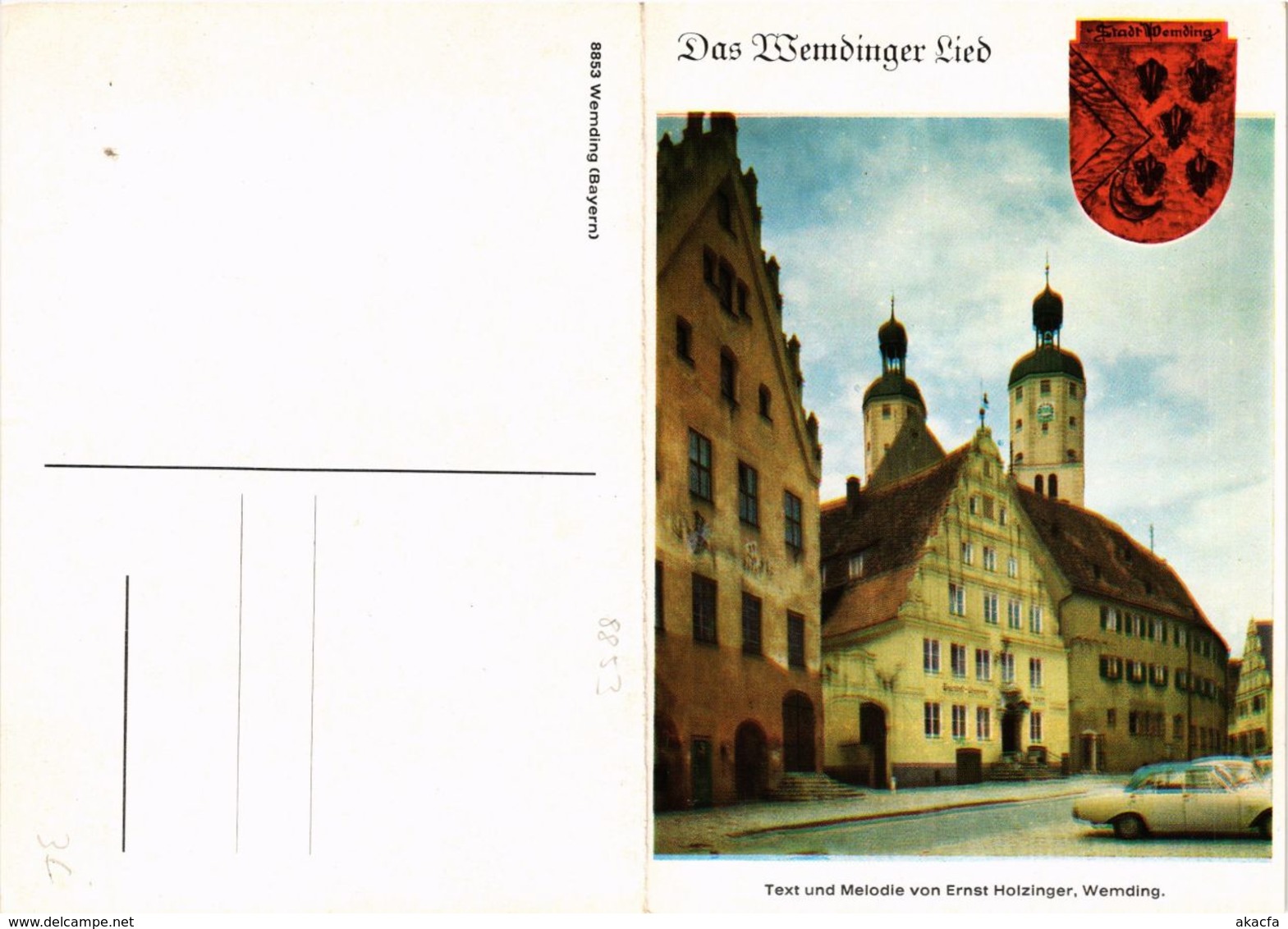 CPA AK Wemding- Das Wemdinger Lied GERMANY (943907) - Wemding