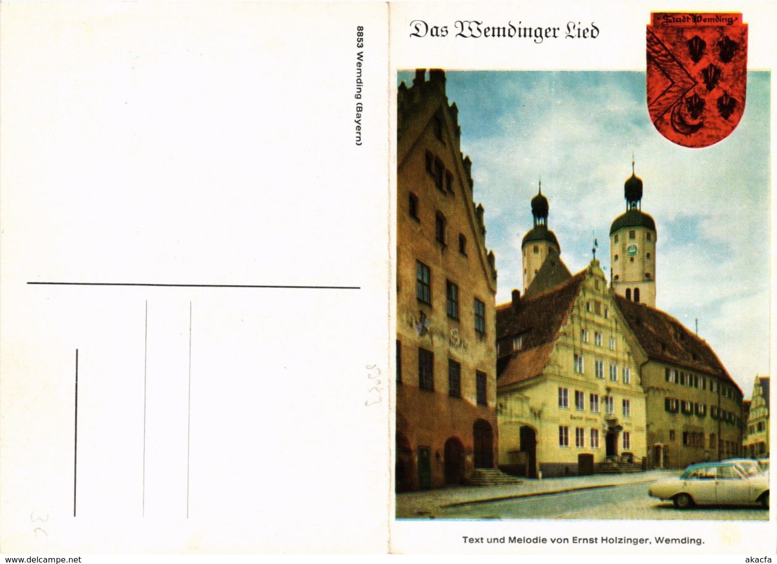 CPA AK Wemding- Das Wemdinger Lied GERMANY (943908) - Wemding