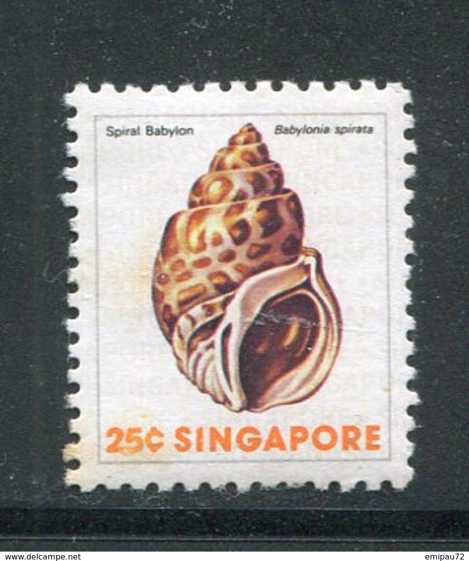 SINGAPOUR- Y&T N°267- Oblitéré (coquillages) - Singapour (1959-...)