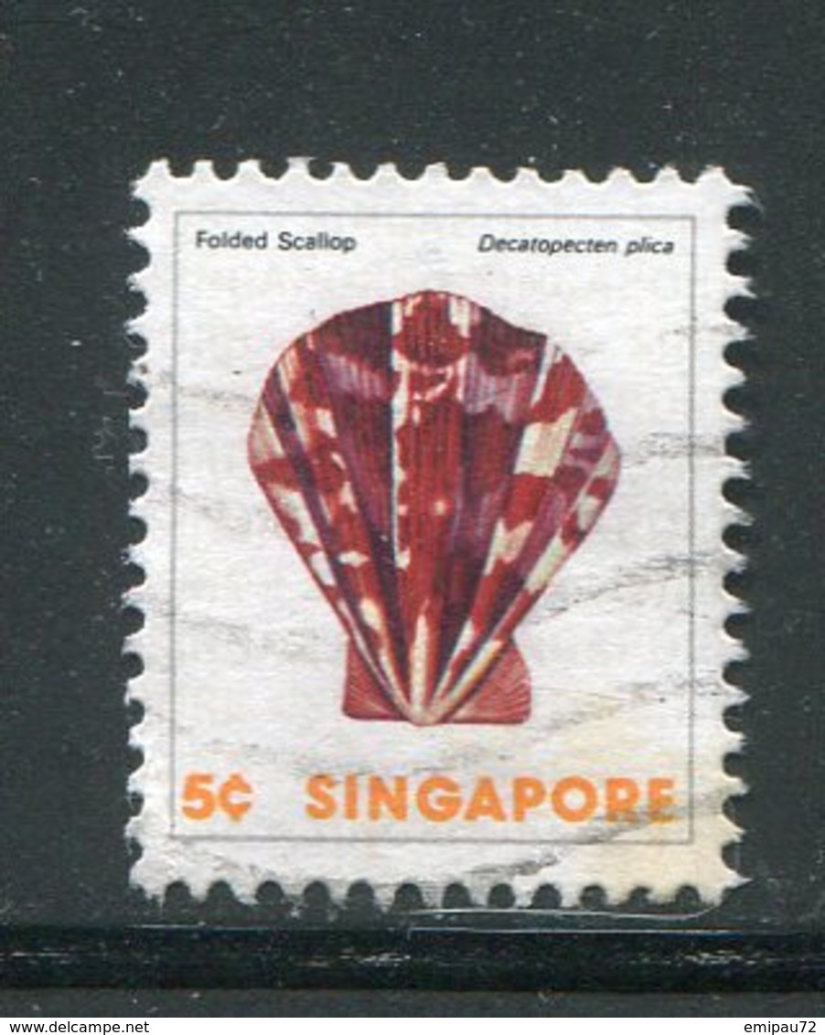 SINGAPOUR- Y&T N°263- Oblitéré (coquillages) - Singapur (1959-...)