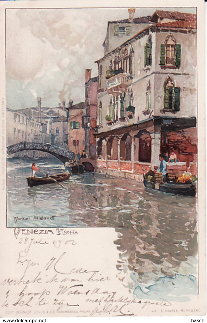 2785	123	Venezia > Rio S. S Softa Lito; Manuel Wielandt (poststempel 1902)(see Corners) - Venetië (Venice)