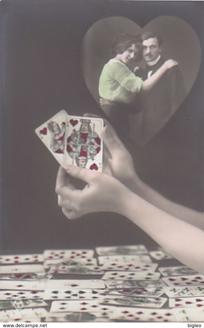 Série De 6 Cartes Avec Cartes Deu Jeu - Col.à La Main             (A-158-190723) - Playing Cards