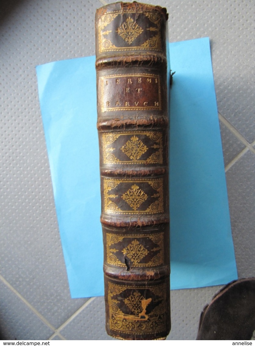 1714 Commentaire Ancien et nouveau Testament  Jérémie et Baruch Cachets Monastère Abbaye Kerbénéat 29 Plouneventer