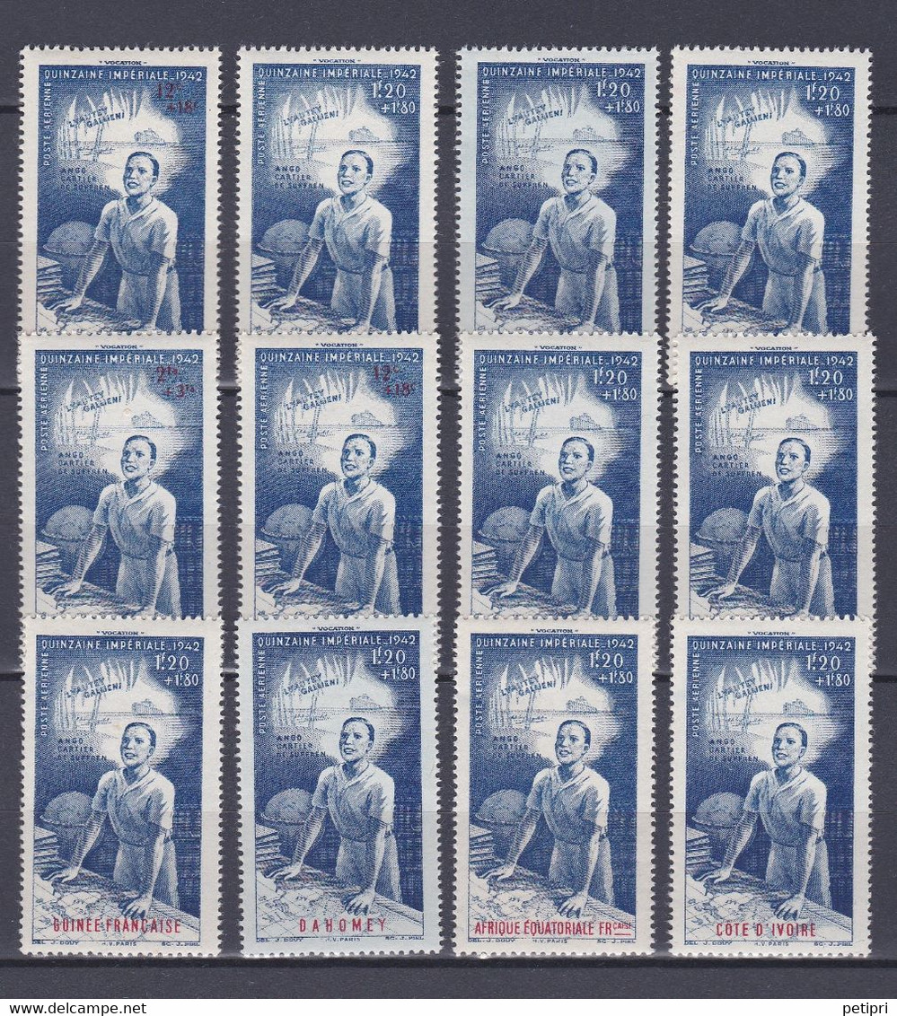 Protection De L Enfance Indigene , Série Complete  83 Timbres NEUF ** - 1942 Protection De L'Enfance Indigène & Quinzaine Impériale (PEIQI)