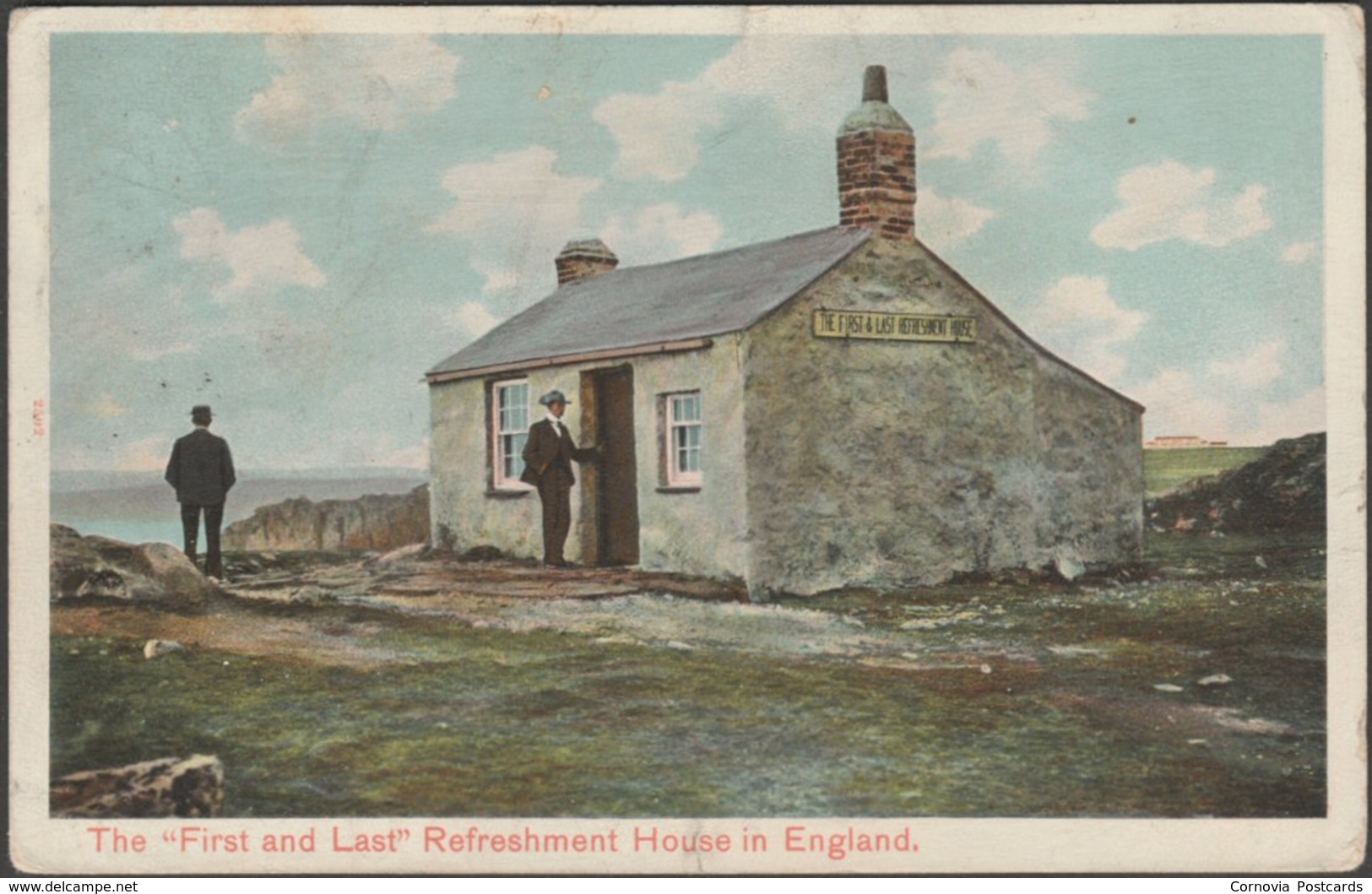 The First And Last Refreshment House, Land's End, Cornwall, 1906 - Peacock Postcard - Land's End