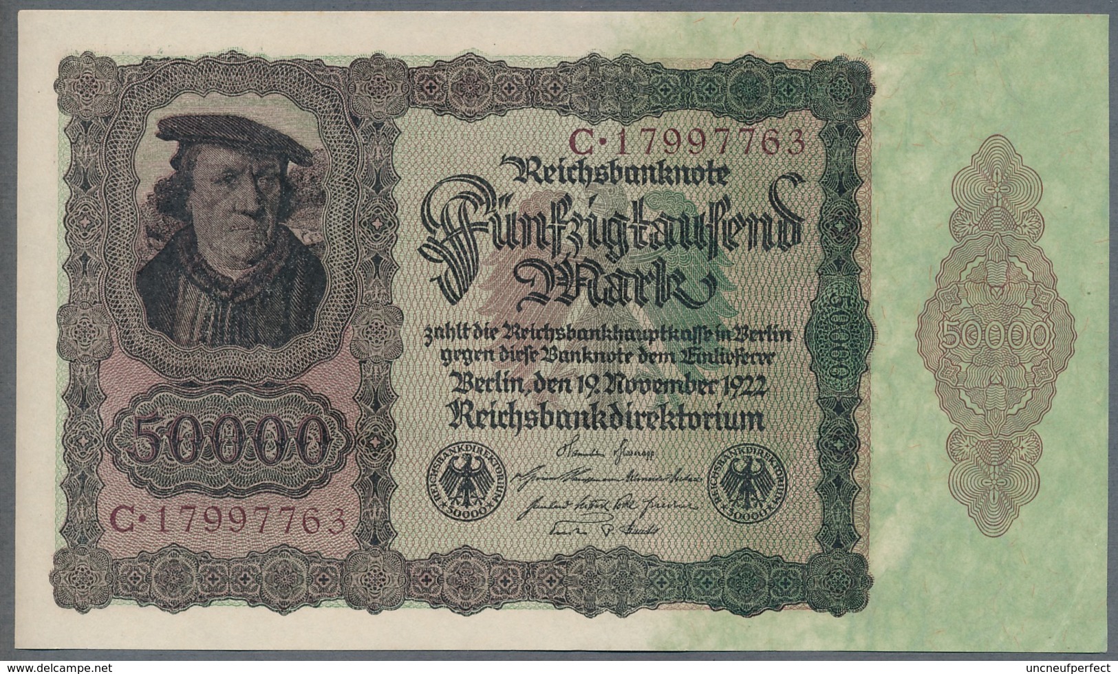 P80 Ro78 DEU-89 - 50 000 Mark Impression Du Reichs  UNC NEUF - 50000 Mark