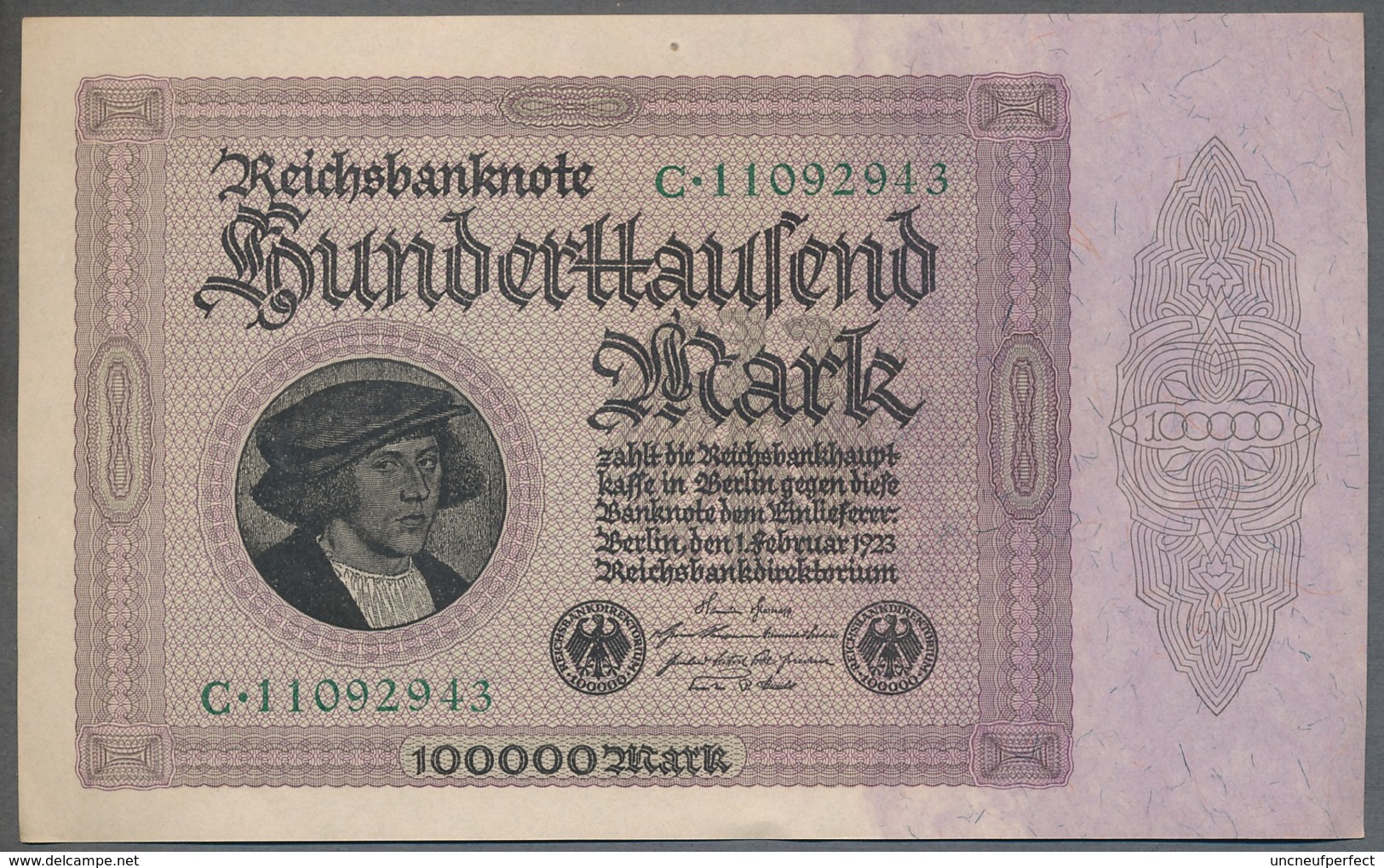 Pick83a Ro82a DEU-83a  100.000 Mark 1923 ** UNC NEUF - 100.000 Mark