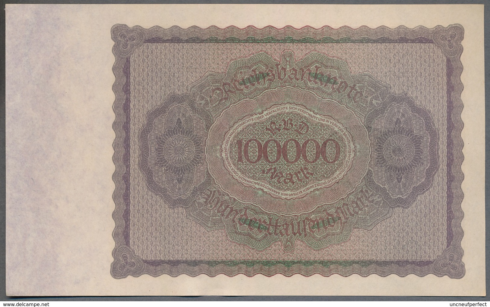 Pick83a Ro82a DEU-83a  100.000 Mark 1923 ** UNC NEUF - 100.000 Mark