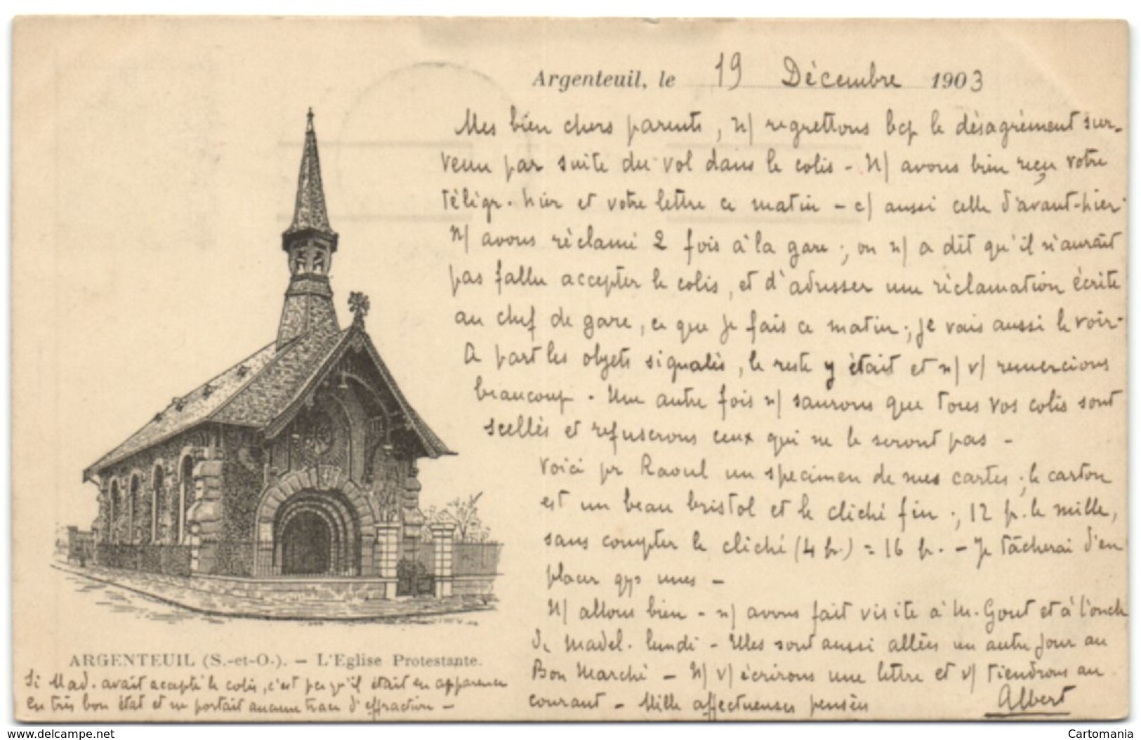 Argentueil - L'Eglise Protestante - Argenteuil