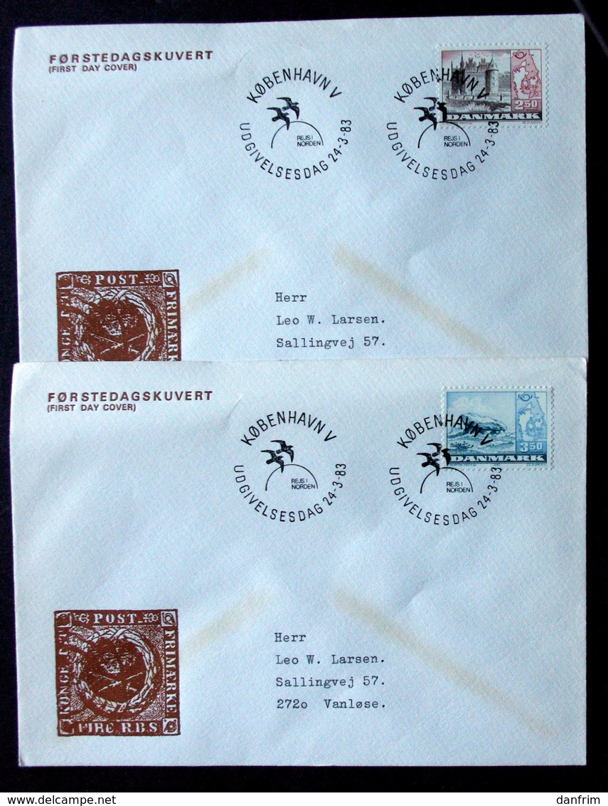 Denmark 1983 NORDEN Cz.Slania    MiNr.772-73  Barrow / Brouette / Karren FDC  ( Lot  Ks ) - FDC