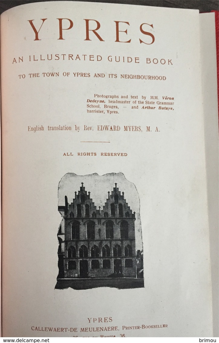 Ypres, Ieper, Guide Illustré 78 Pages. - Autres & Non Classés