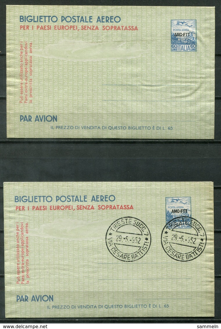 5561 - TRIESTE - Ganzsache LF 1 Mit Ersttagsstempel + Ungebraucht (diese Ohne Berechnung, Min.Klebespuren) - Otros & Sin Clasificación