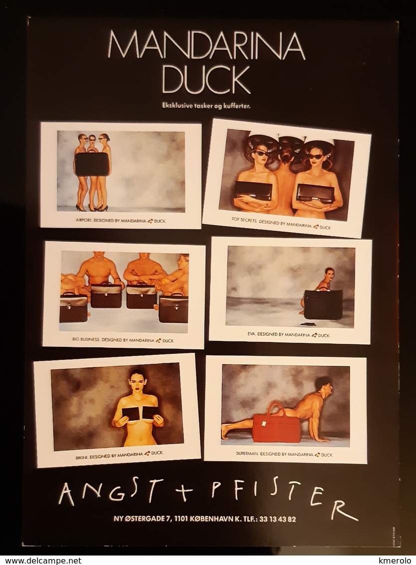 Mandarina Duck Fashion Carte Postale - Pubblicitari