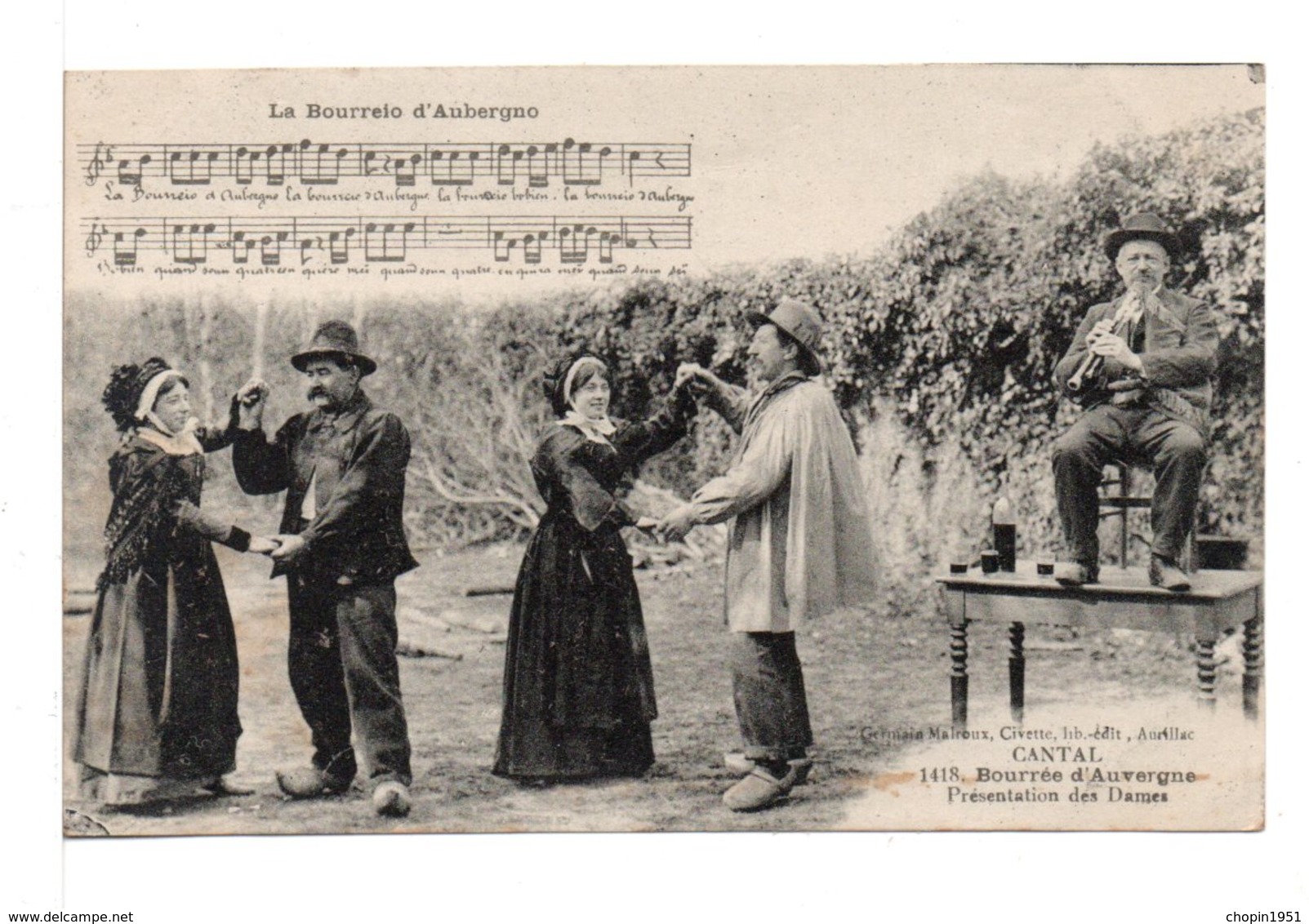 CPA - CANTAL - BOURRÉE - Danses