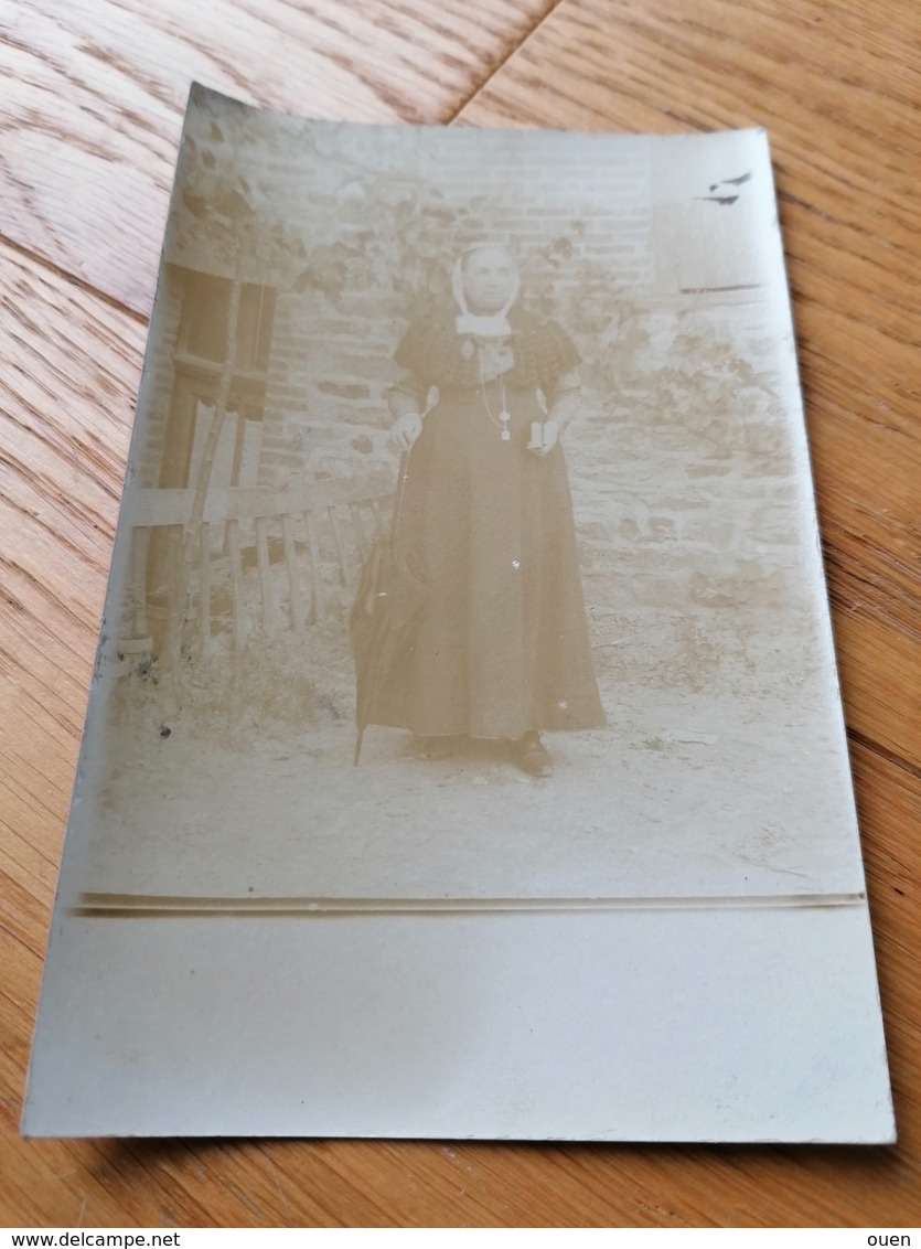 Portrait Femme Coiffe Costume Bretagne Rennes - Anciennes (Av. 1900)