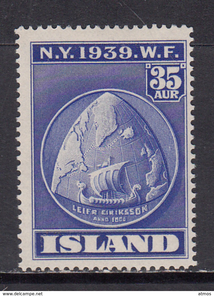 Iceland MNH Michel Nr 205 From 1939 / Catw 6.00 EUR - Ongebruikt