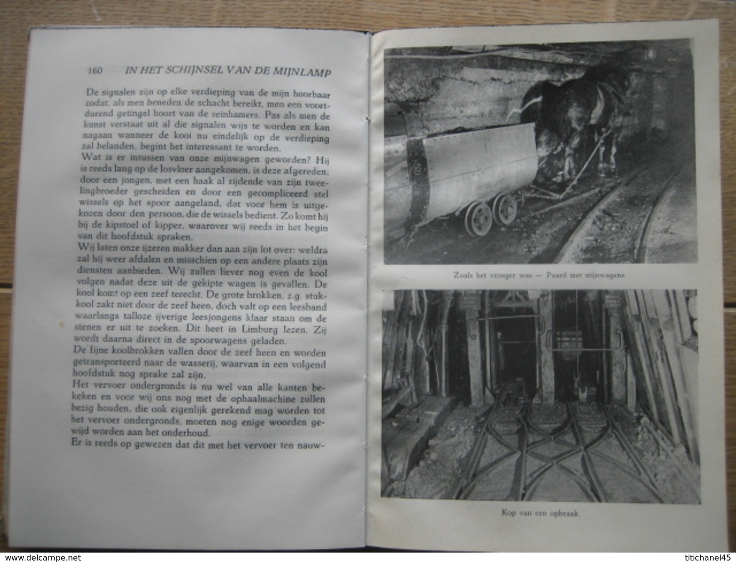 1946 IN HET SCHIJNSEL VAN DE MIJNLAMP door E.M. BUNGE mijningenieur met 67 foto-illustraties en vele tekeningen