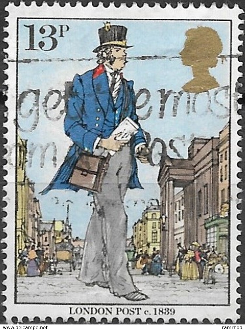 GREAT BRITAIN 1979 Death Centenary Of Sir Rowland Hill - 13p - London Postman, C. 1839 AVU - Usati