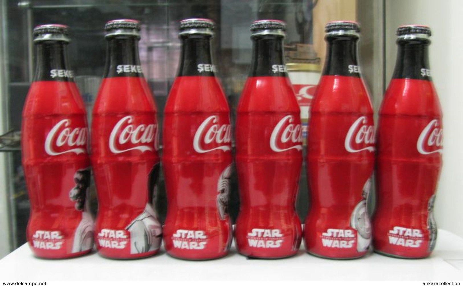 AC - COCA COLA STARWARS THE RISE OF SKY WALKER 2019 FULL SET SHRINK WRAPPED EMPTY GLASS BOTTLE & CROWN CAP - Flaschen