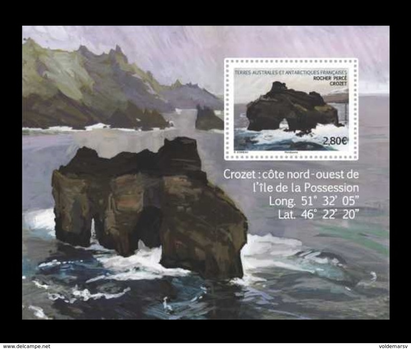 TAAF 2020 Mih. 1071 (Bl.79) Roche Percee Rock MNH ** - Nuovi