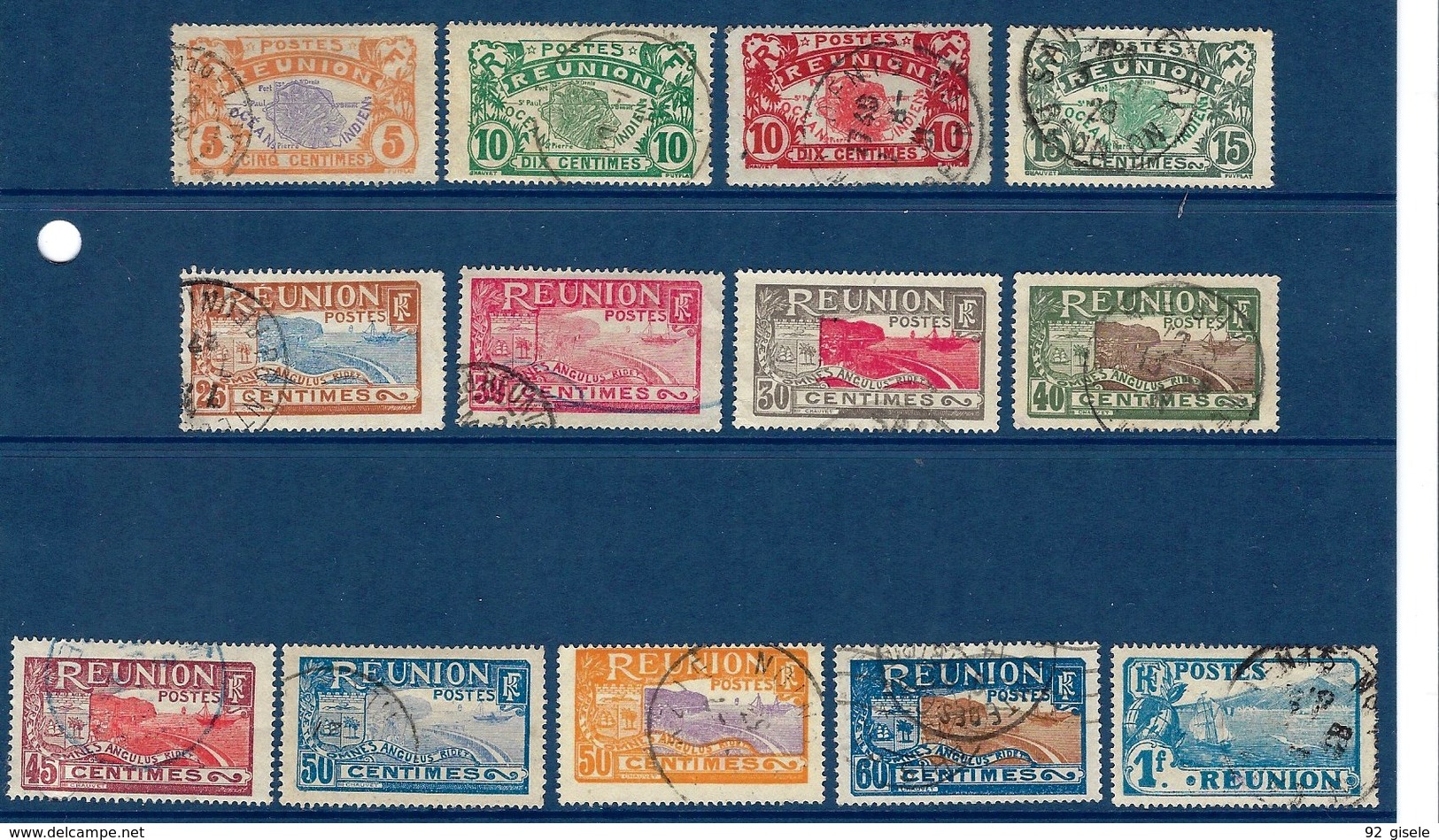 Reunion YT 84 à 96 " Série Complète " 1922-27 Oblitéré - Used Stamps