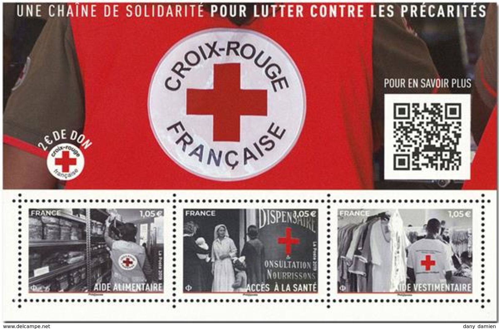 France - Bloc Feuillet Y&T N° F5350 - Croix-Rouge Française - Une Chaîne De Solidarité Pour Lutter Contre Les Précarités - Nuovi