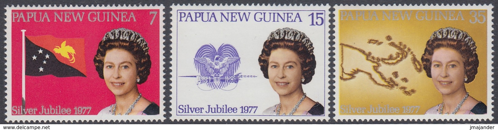 Papua New Guinea 1077 - The 25th Anniversary Of The Regency Of Queen Elizabeth II - Mi 321-323 ** MNH - Papua New Guinea