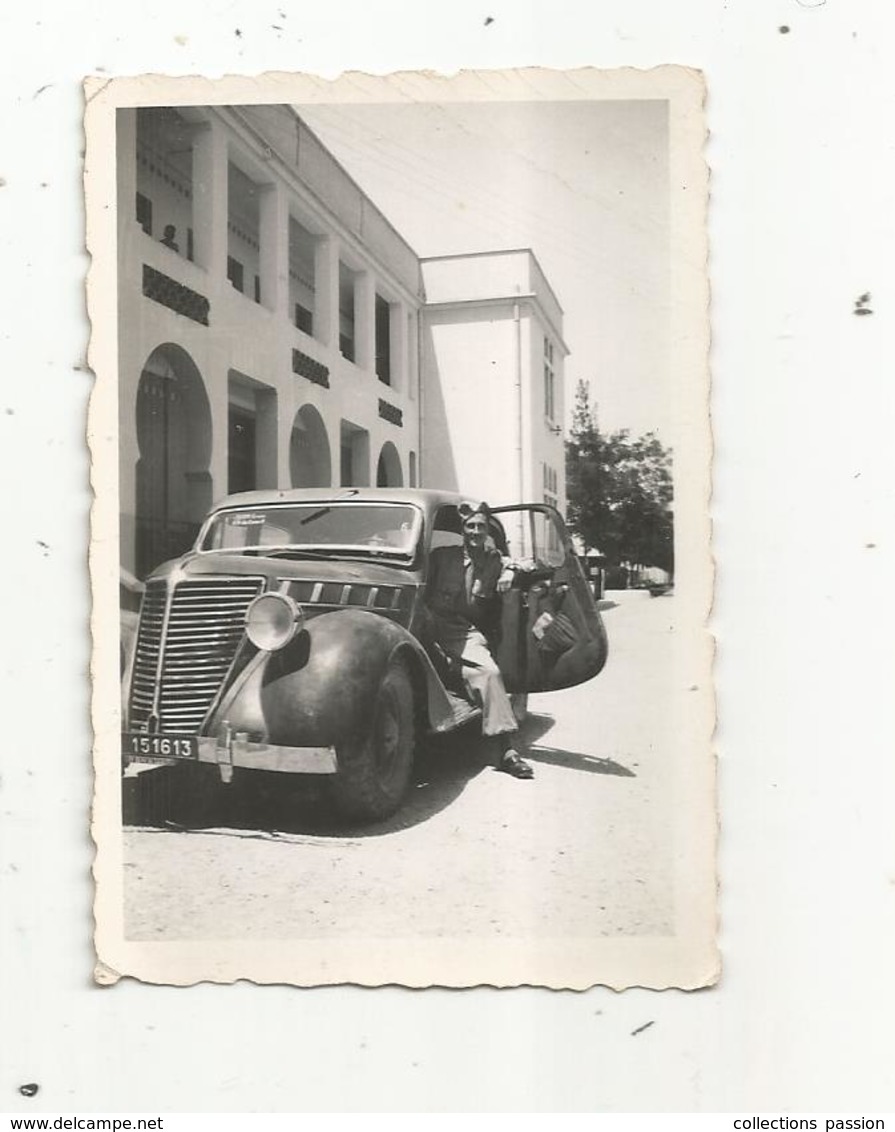 Photographie , Issue D'un Album , Militaria , Automobile  ,Tunisie, 1947 - War, Military