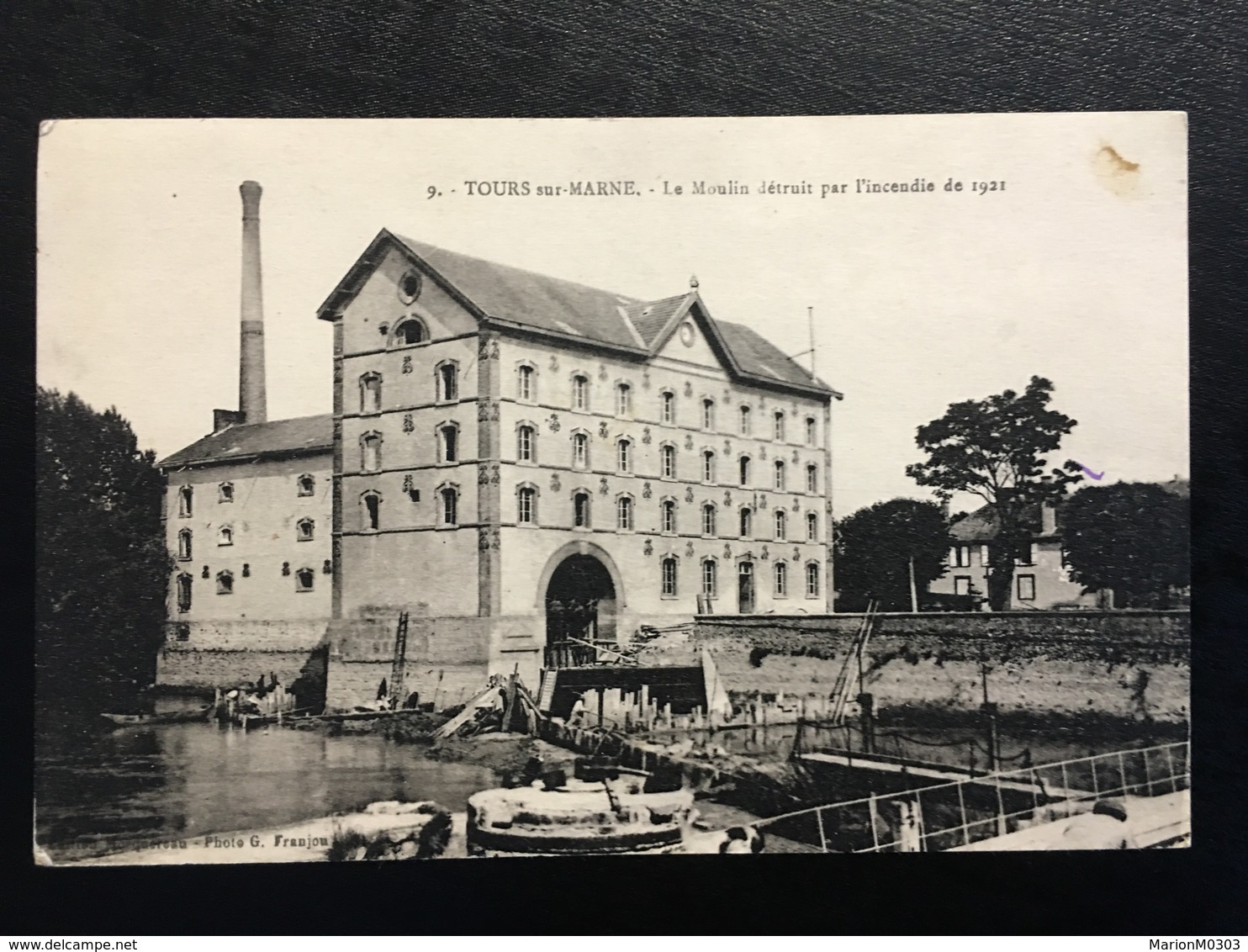 51 - TOURS SUR MARNE - Le Moulin Détruit Par L'incendie De 1921 -  5160 F - Altri & Non Classificati