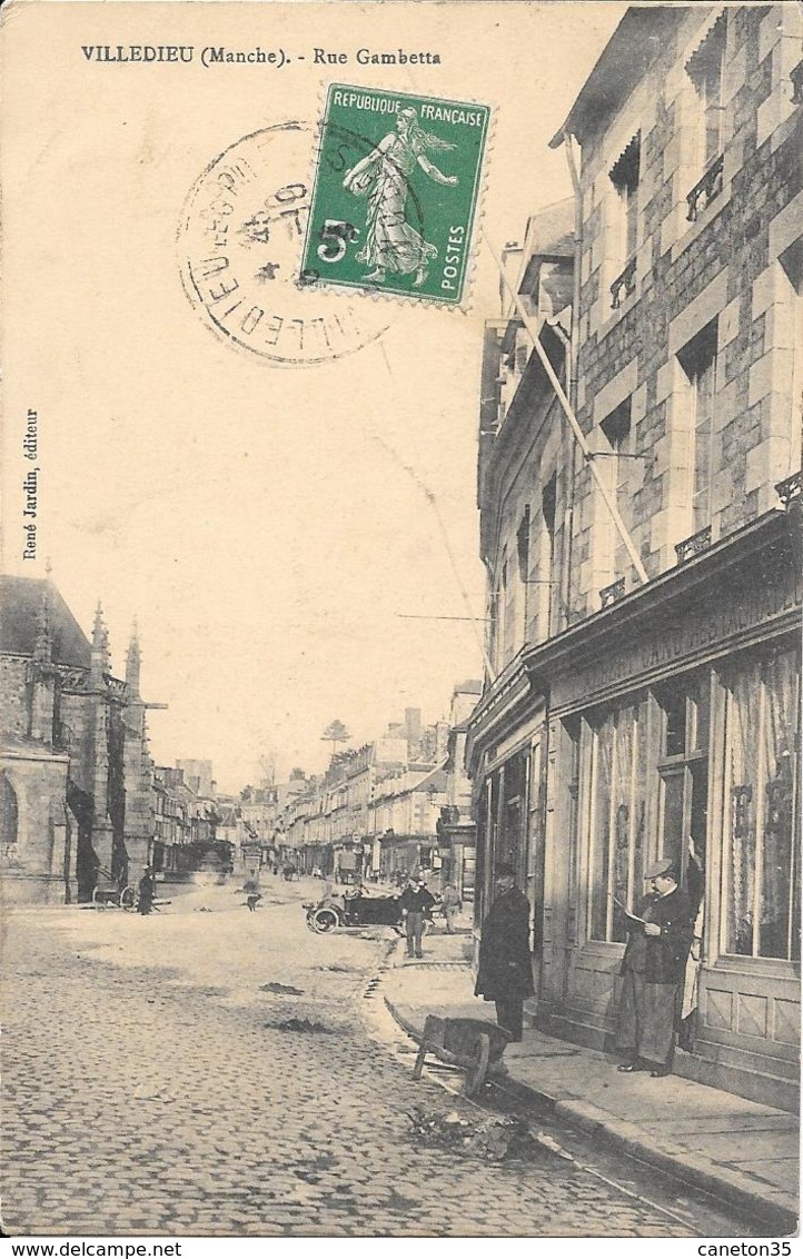 Villedieu Rue Gambetta - Albert Canu Restaurateur   Circulé - Villedieu