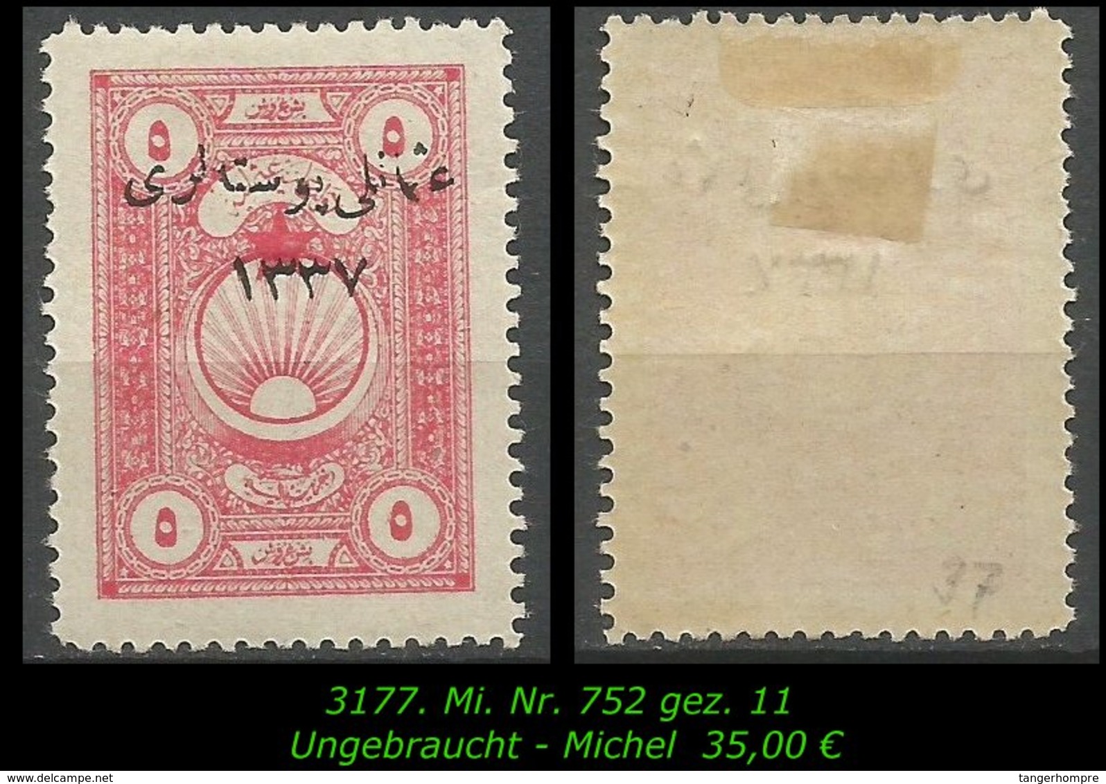 TURKEY ,EARLY OTTOMAN SPECIALIZED FOR SPECIALIST, SEE.. Mi. Nr. 752 - - 1920-21 Kleinasien