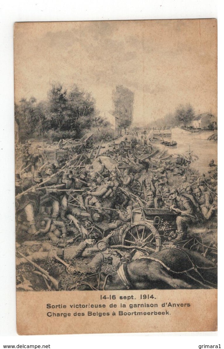Boortmeerbeek  14-16 Sept. 1914  Sortie Victorieuse De La Garnison D'Anvers. Charge Des Belges à Boortmeerbeek - Boortmeerbeek