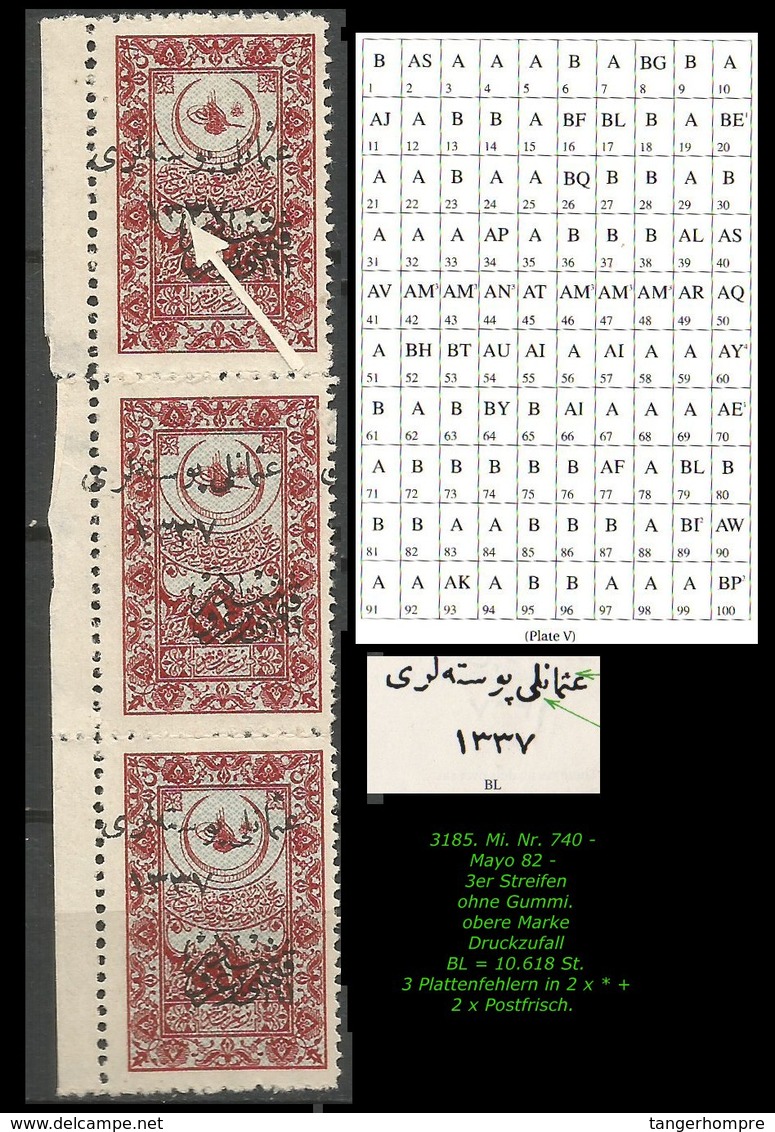 TURKEY ,EARLY OTTOMAN SPECIALIZED FOR SPECIALIST, SEE.. Mi. Nr. 740 - Mayo 83 BL - 1920-21 Kleinasien