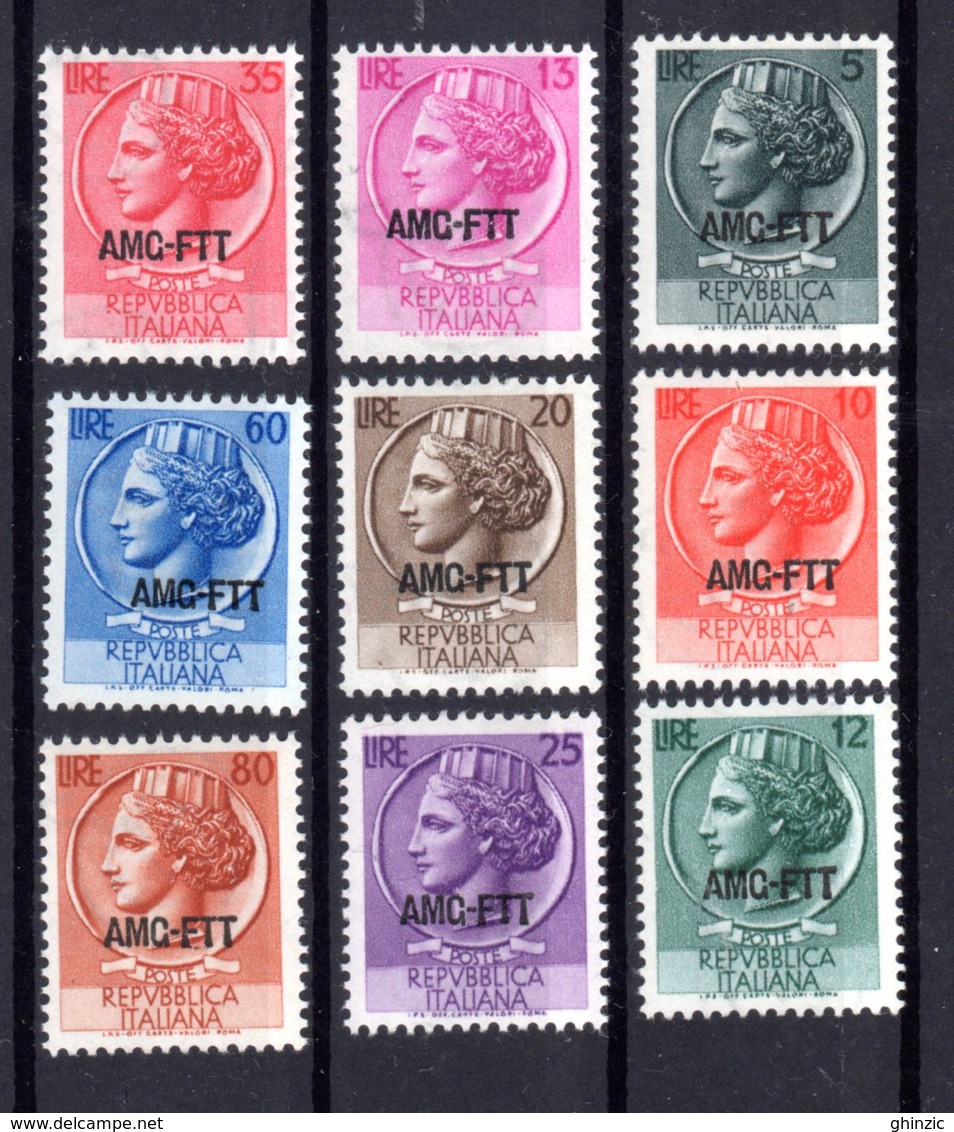 1953-54  TRIESTE  A  MNH COLLA  FRESCA - Nuevos