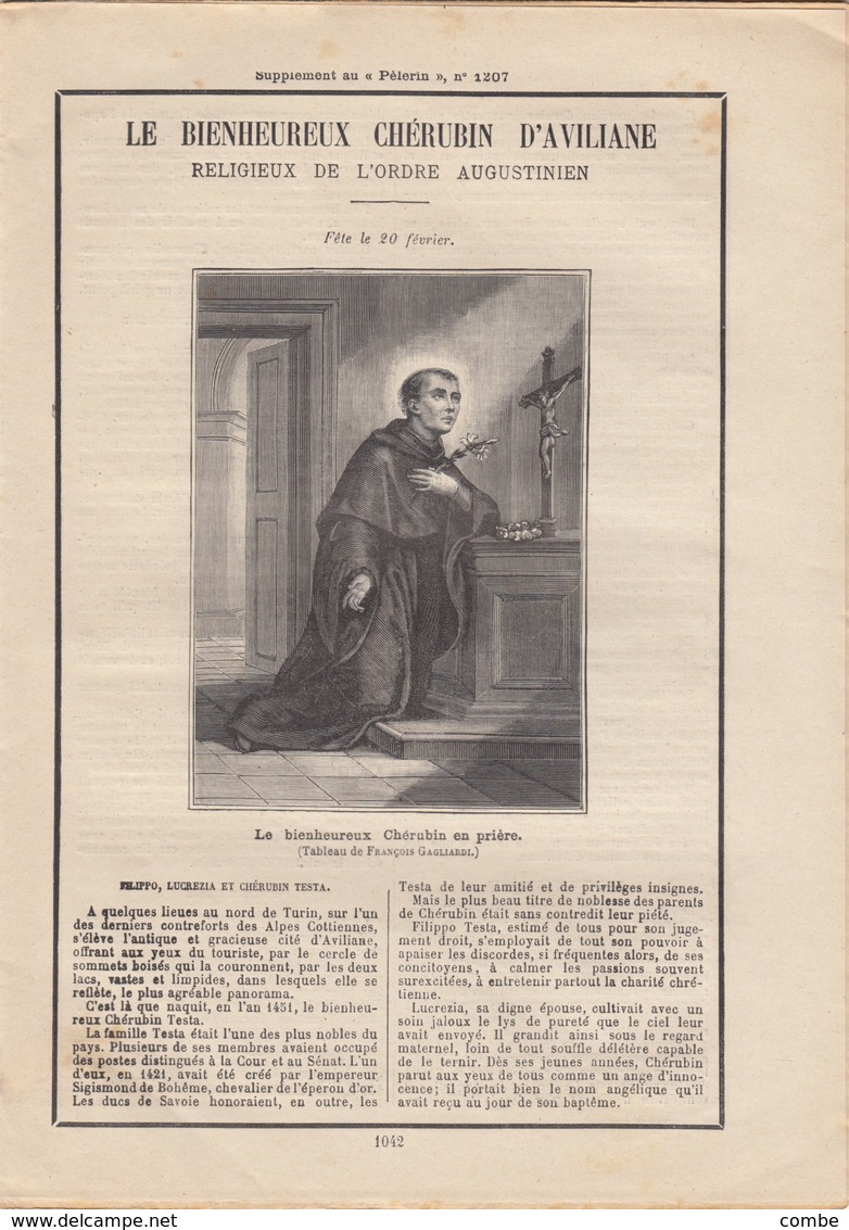 1900 SAGE 4c N° 88 SUR BANDE JOURNAL LE PELERIN PARIS POUR Me LA COMTESSE DE LAROUZIERE CHATEAU DES ROCHES PONTGIBAUD