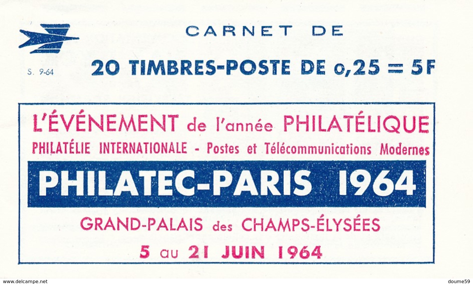 DI-24: FRANCE: Lot Avec  Carnet 1263 Série9-64 **  10  Timbres Au Lieu De 20 - Autres & Non Classés