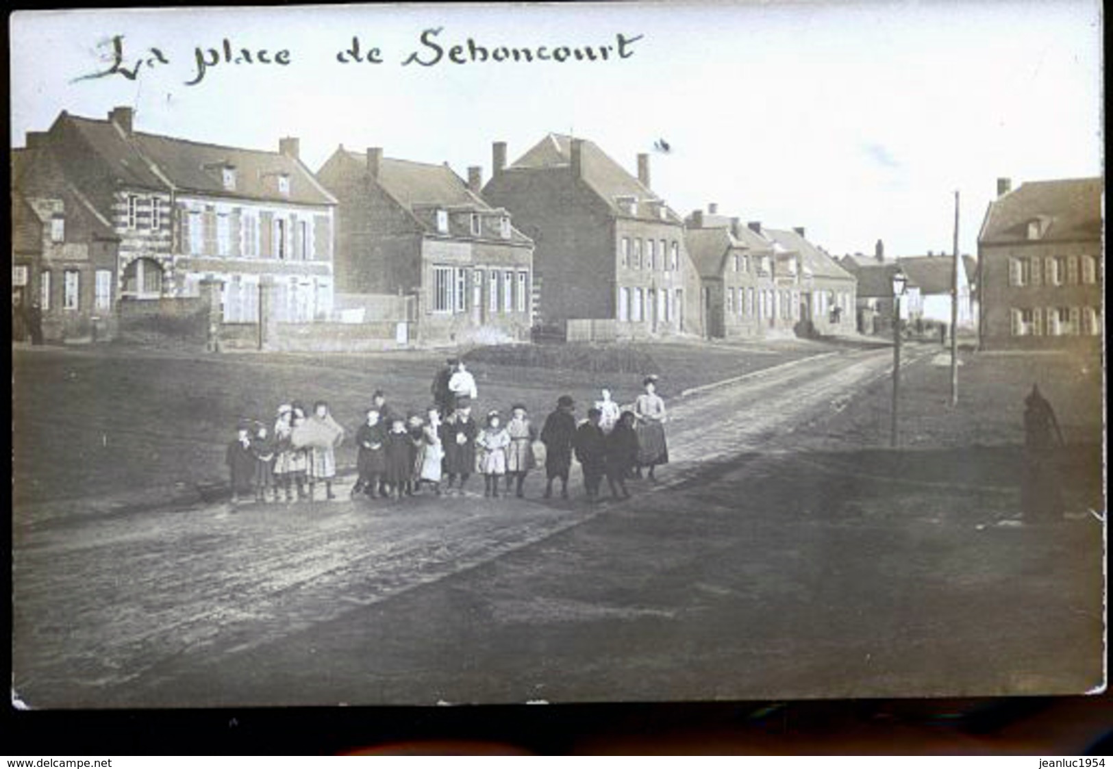 SEBONCOURT PHOTO CARTE  ECOLIERS - Autres & Non Classés