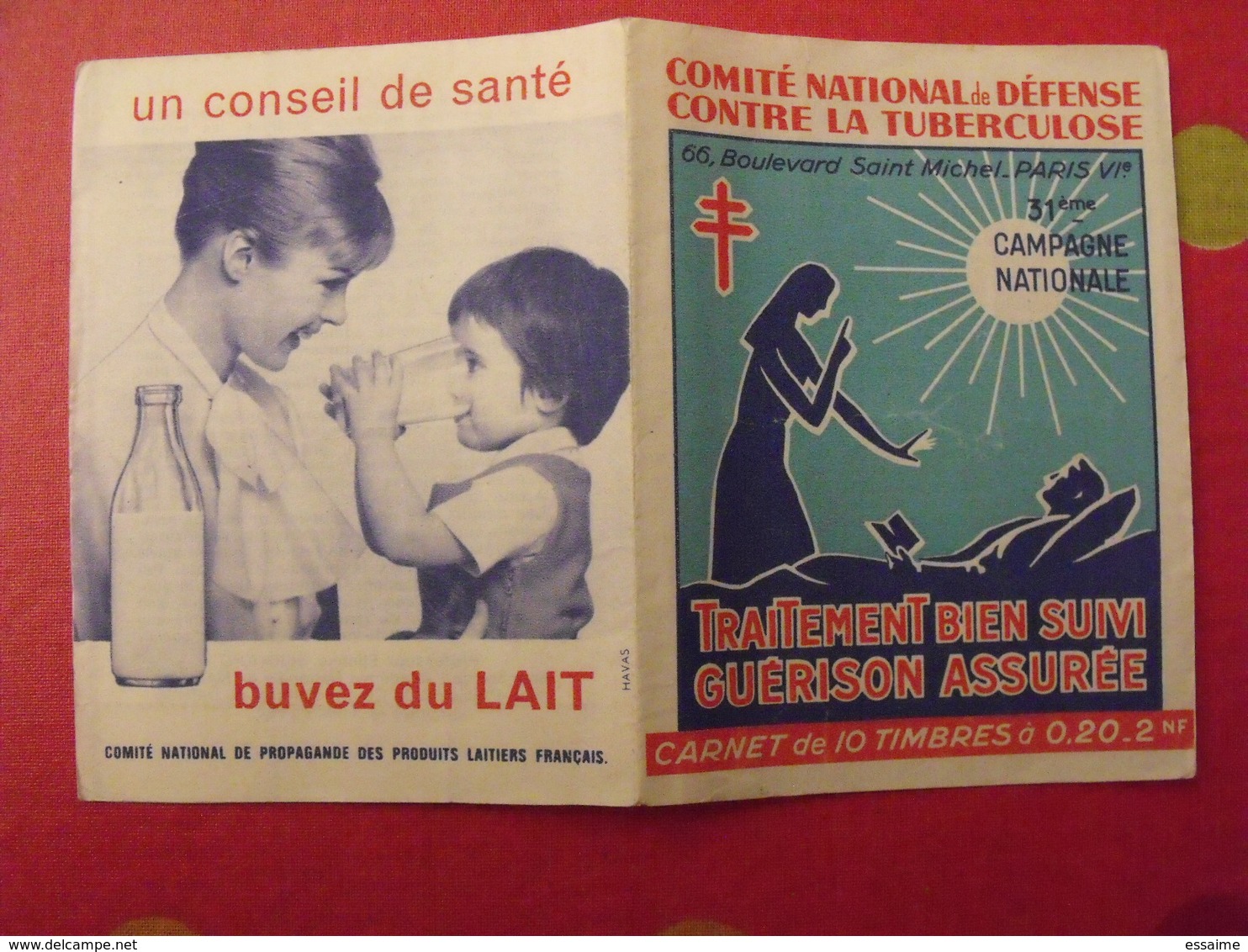 Carnet De Timbres Antituberculeux 1961-62. Pub Nestlé . Tuberculose Anti-tuberculeux. Incomplet - Tegen Tuberculose
