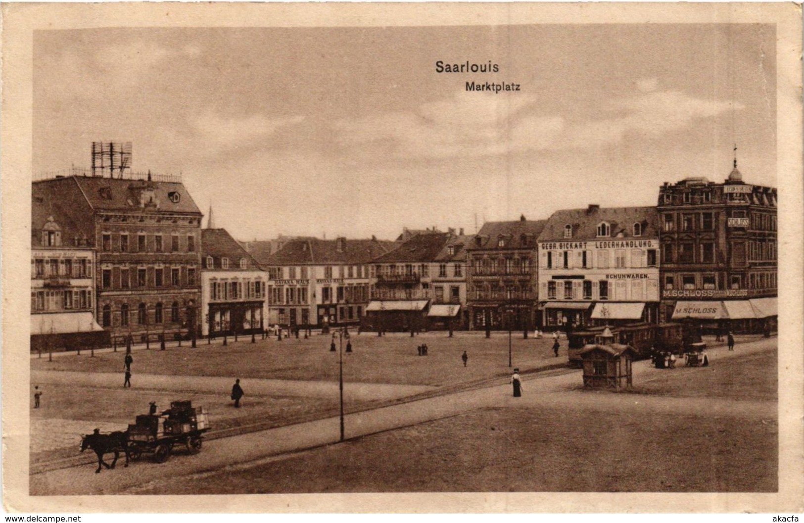 CPA AK Saarlouis Marktplatz GERMANY (939501) - Kreis Saarlouis