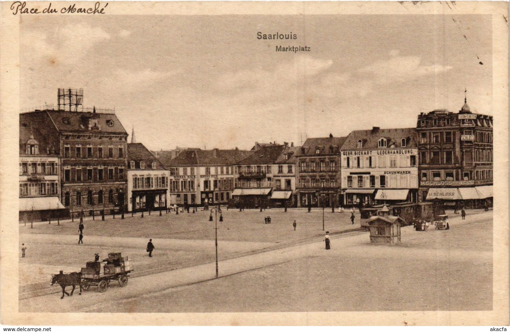 CPA AK Saarlouis Marktplatz GERMANY (939505) - Kreis Saarlouis